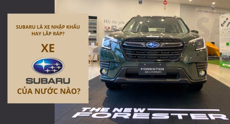 Logo Subaru và cờ Nhật Bản
