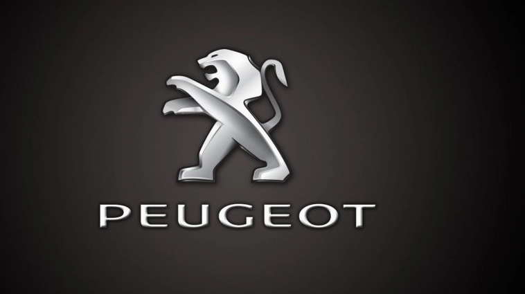 Logo và một mẫu xe Peugeot cổ điển