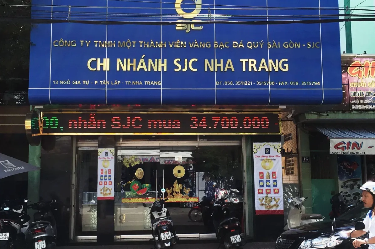Miếng vàng SJC hình dạng đặc trưng