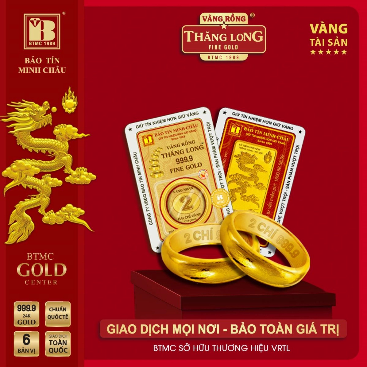 Vàng 9999 Bảo Tín Minh Châu 2026: Giá, Đặc Điểm & Đầu Tư Sản phẩm vàng trang sức 9999 của Bảo Tín Minh Châu