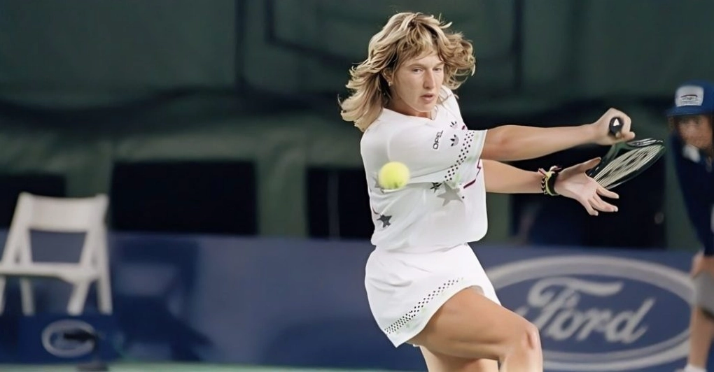 Steffi Graf trong một trận đấu quyết định