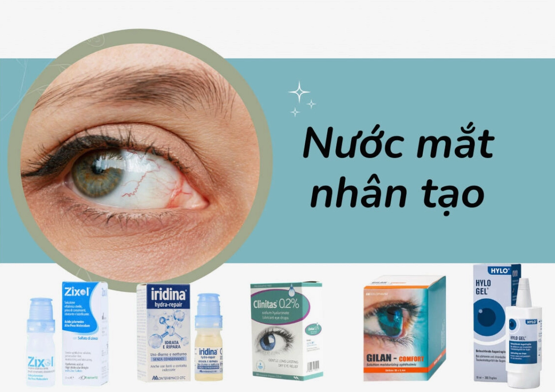 Nước mắt nhân tạo loại nào tốt nhất 2026? Hướng dẫn chọn mua Thành phần nước mắt nhân tạo phổ biến
