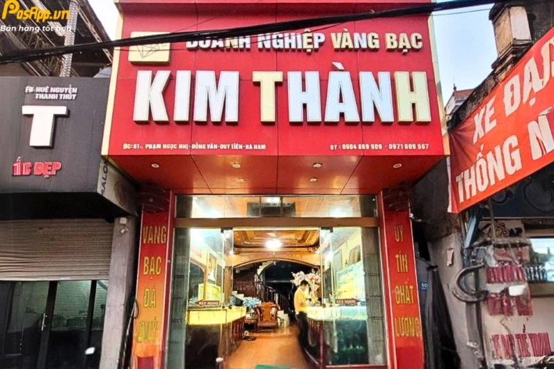 Tiệm vàng Kim Thành với đa dạng sản phẩm