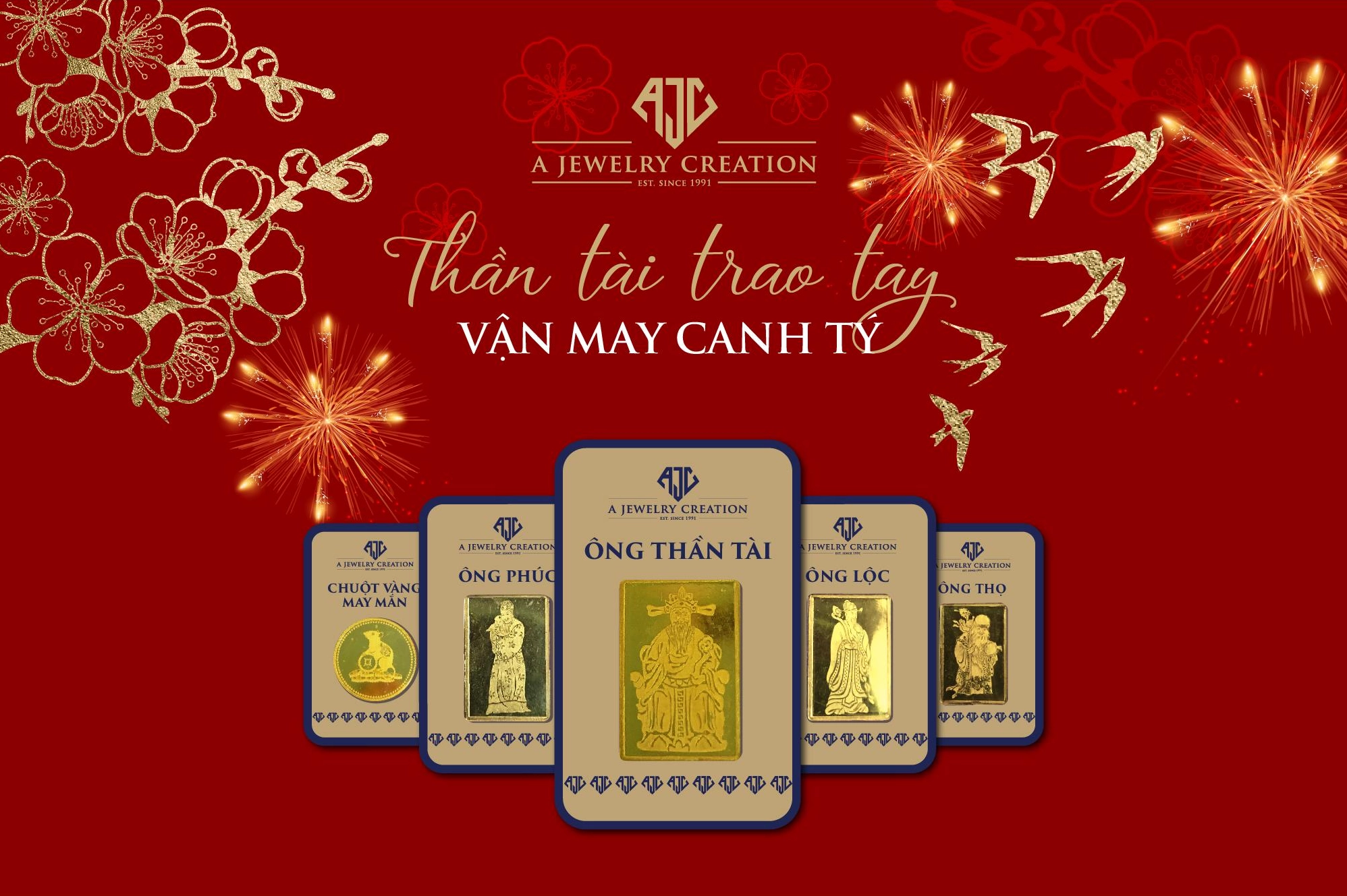 Vàng thần tài AJC - biểu tượng may mắn và thịnh vượng
